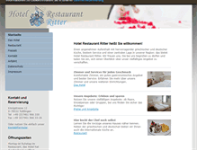 Tablet Screenshot of hotel-restaurant-ritter.com